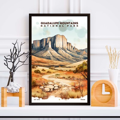 Guadalupe Mountains National Park Poster, Travel Art, Office Poster, Home Decor | S8 - image5